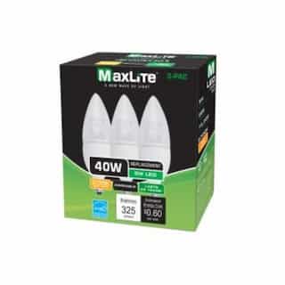 MaxLite 5W 2700K LED B11  Bulb, Dimmable,  E12 