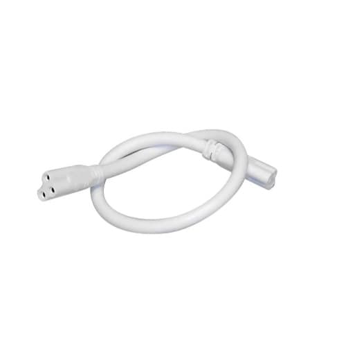 24" Power Cord for LED Lightbar, ON/OFF Switch, White