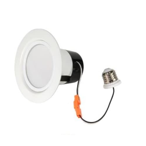 12W 4" LED Retrofit Downlight, 0-10V Dim, 50W Inc Retrofit, 600 lm, 2700K