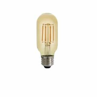 MaxLite 4.5W Vintage LED Edison Bulb, T14, Dimmable, 2200K, Amber