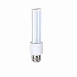 6W Horizontal LED PL Bulb, 500 lm, Direct Line Voltage, E26, 2700K