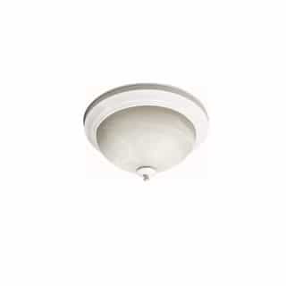 23W LED Flush Mount Ceiling Fixture, 100W Inc Retrofit, Dim, 1567 lm, 2700K, White