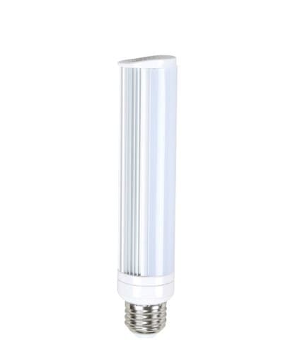 8W Horizontal LED PL Bulb, 725 lm, Direct Line Voltage, E26, 5000K