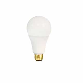 17W LED A21 Bulb, 3-Way, 100W Inc. Retrofit, E26, 1600 lm, 120V, 3000K