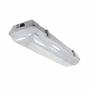 30W 4000K LED Vapor Tight Linear Fixture with Battery Back Up 24-Inch Universal Voltage
