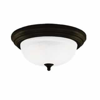 11 Watts 2700K 11" LED Flush Mount Traditional Ceiling Fixture, Oil-rubbed Bronze