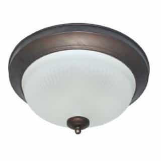 Oil-Rubbed Bronze, 17W LED Traditional 13 Inch Ceiling Fixture, 2700K