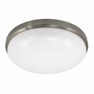 23W LED Contemporary 17 Inch Ceiling Mount Fixture, 2700K, Brushed Nickel