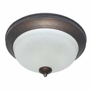 Oil-Rubbed Bronze, 23W LED Traditional 15 Inch Ceiling Mount Fixture, 2700K