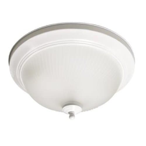 White, 23W LED Traditional 15 Inch Ceiling Flush Mount Fixture, 2700K