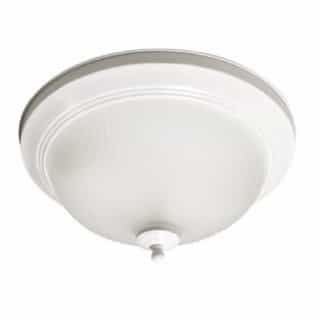 MaxLite White, 23W LED Traditional 15 Inch Ceiling Flush Mount Fixture, 2700K