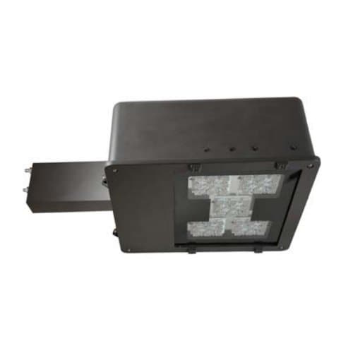 100 Watt 5000K LED Area Light Fixtures, 120-277V, Type V, Bronze, Motion/Daylight Sensor