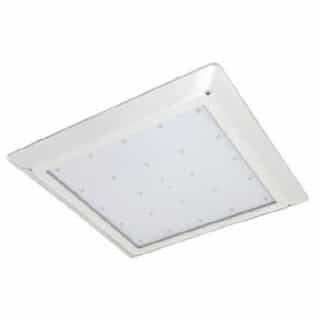 80W Recessed LED Canopy Fixture, Dimmable, 5000K, 320W MH Equivalent