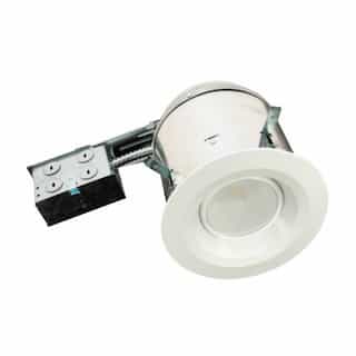 14W 3000K Recessed Remodel LED Downlight Fixture 6-Inch White