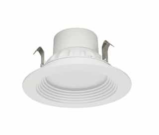 4-in 8W LED Recessed Downlight, Dimmable, E26, 680 lm, 120V-277V, 3000K, White