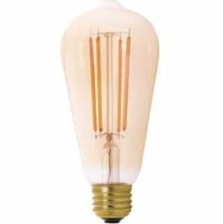 5W LED ST19 Edison Filament Bulb, Dimmable, 2200K, 320 Lumens