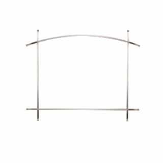 Decorative Accent for Altitude X 36 Fireplace, Arched, Nickel