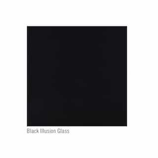 36-in Decorative Panels for Altitude X Fireplace, Black Illusion Glass