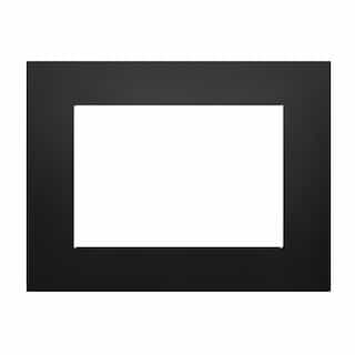 Backerplate for Oakville X3/3 Series Fireplace, Large, 4-Sided, Black