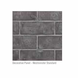36-in Decorative Panels for Ascent Fireplace, Grey Standard