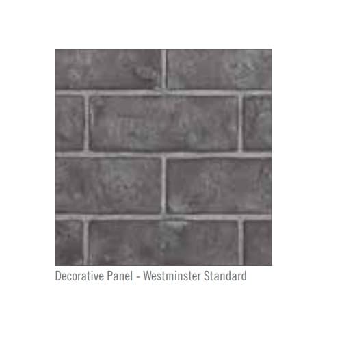 70-in Decorative Panel for Ascent X Fireplace, Grey Standard