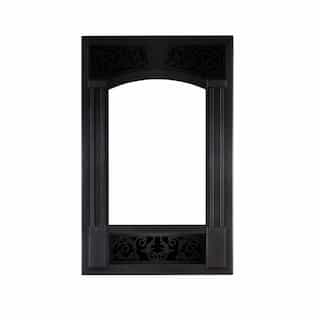 Surround w/ Safety Barrier for Vittoria Fireplace, Traditional, Black