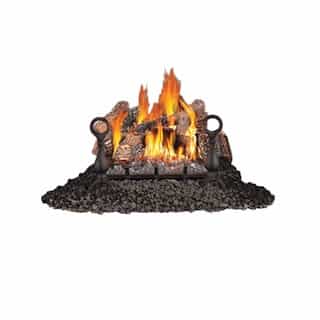 18-in Fiberglow Log Set w/ Electronic Ignition, Natural Gas