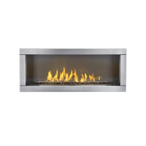 48-in Galaxy Outdoor Fireplace w/ Electronic Ignition, One Sided, Gas