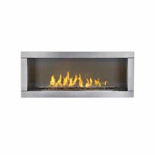 48-in Galaxy Outdoor Fireplace w/ Electronic Ignition, One Sided, Gas