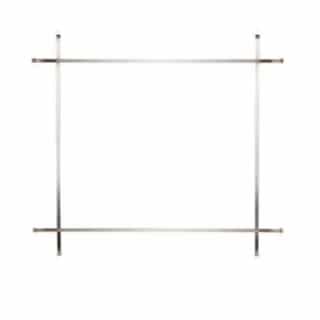 Decorative Accent for Altitude X 36 Fireplace, Straight, Nickel