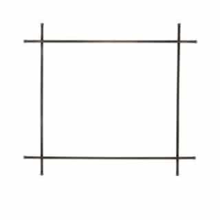 Decorative Accent for Elevation X 42 Fireplace, Straight, Pewter