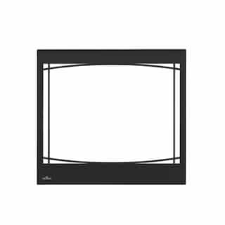 Decorative Safety Barrier for Ascent 46 Series Fireplace, Zen, Black