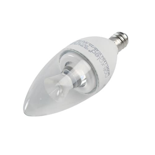 4.5W LED B11 Bulb, Dimmable, E12, 325 lm, 120V, 5000K, Clear