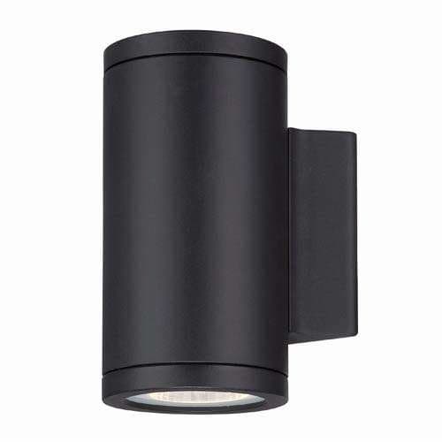 10W Decorative Indoor/Outdoor LED Wall Sconce, Black, 3000K