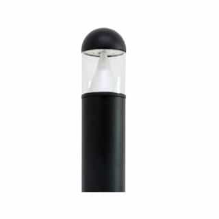 NaturaLED LED Round Cone Bollard Light, Selectable Watts, Lumens & CCT, Black