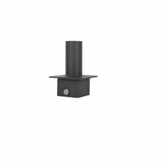 3-in Square Pole Mount w/ 2 3/8-in Tenon for Compact Area Light, BRZ