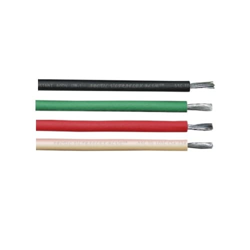 250-ft Copper Conductor Cable Coil, 214 lb Max Capacity, Black, Red, White, Green