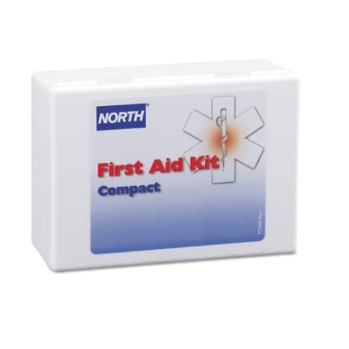 North Safety  Compact First Aid Kit w/ Plastic Case
