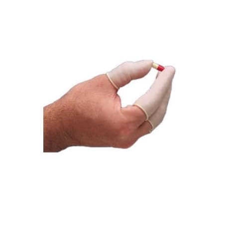 North Safety  Anti-Static Finger Cots, Nitrile, Large, White