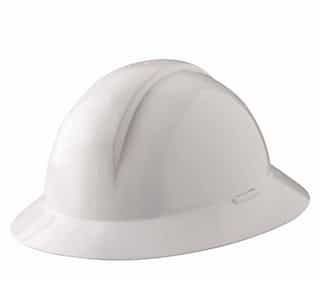 White 6 Point Ratchet Everest Hard Hat