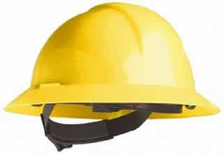 North Safety  A-Safe Yellow Full Brim Safety Hard Hats