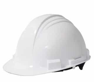 White 4 Point Suspension Hard Hat