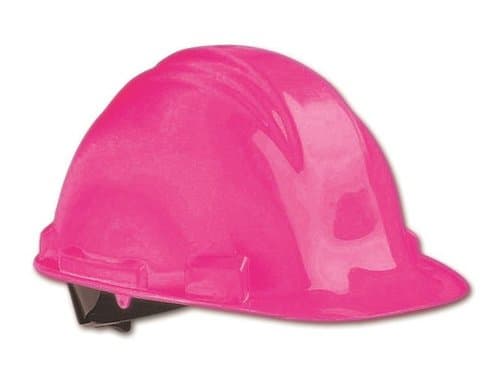 North Safety  Hot Pink 4 Point HDPE Peak Hard Hat