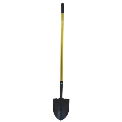 48'' Round Point Shovel with Hollow Back Blade and Pultruded Fiberglass Handle