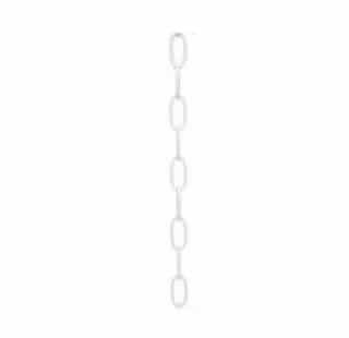 3-ft 8 Gauge Section of Chain, Textured White