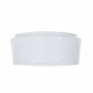 Nuvo 6-in Drum Glass Shade, Sprayed White