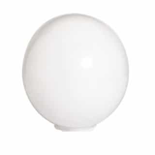 12-in Acrylic Globe, White