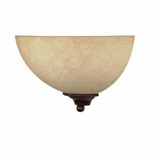 Nuvo 12" Tapas Sconce Light, Tuscan Suede Glass, Old Bronze