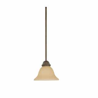 100W 45" Adjustable Mini Pendant Light w/Hang Straight Canopy, 1-Light, Bronze