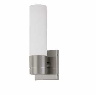 Nuvo Link Wall Sconce Light, Tube, 1-light, Brushed Nickel